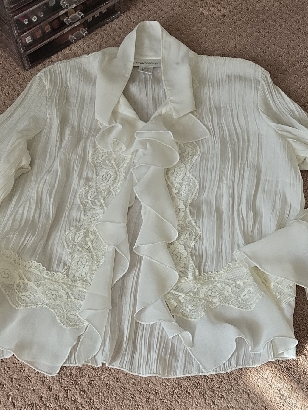 White Chadwicks Blouse